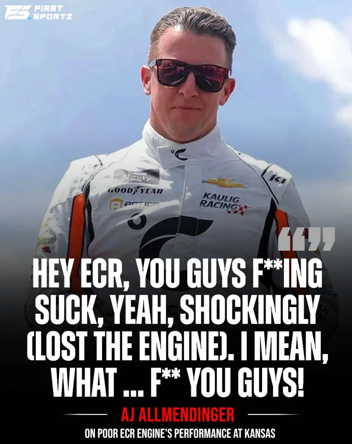 AJ Allmendinger Slams Next-Gen Cars’ ECR Engine After Kansas disappointment, His Announcement…